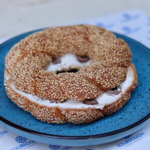 Turkish Simit Labna & Olives