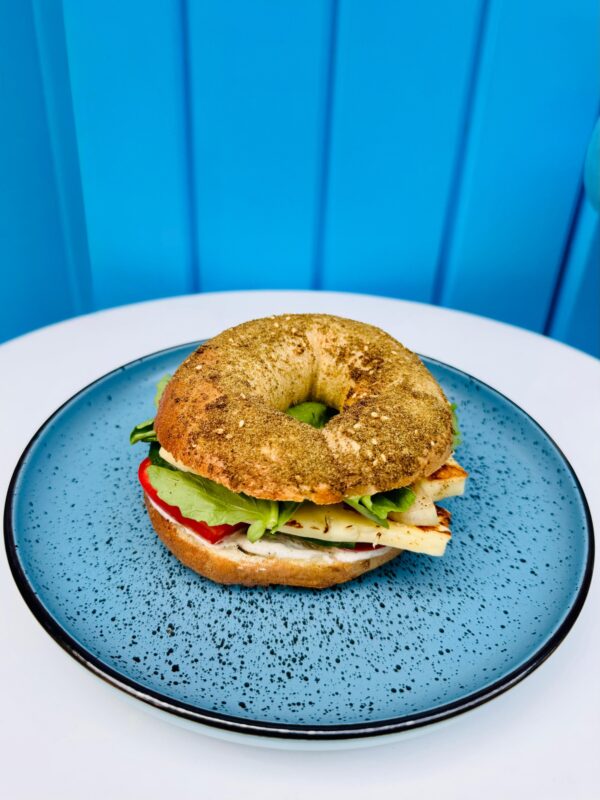 Sourdough Bagel Halloum Sandwich. ( Available At 10:30 Am )