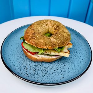 Sourdough Bagel Halloum Sandwich