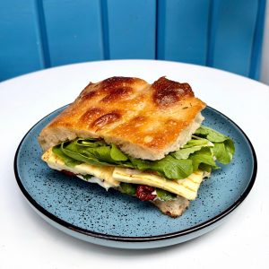 Sourdough Foccacia Halloum Sandwich