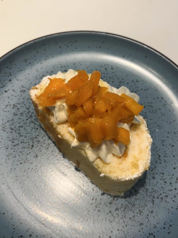 Mango Swiss Roll slice